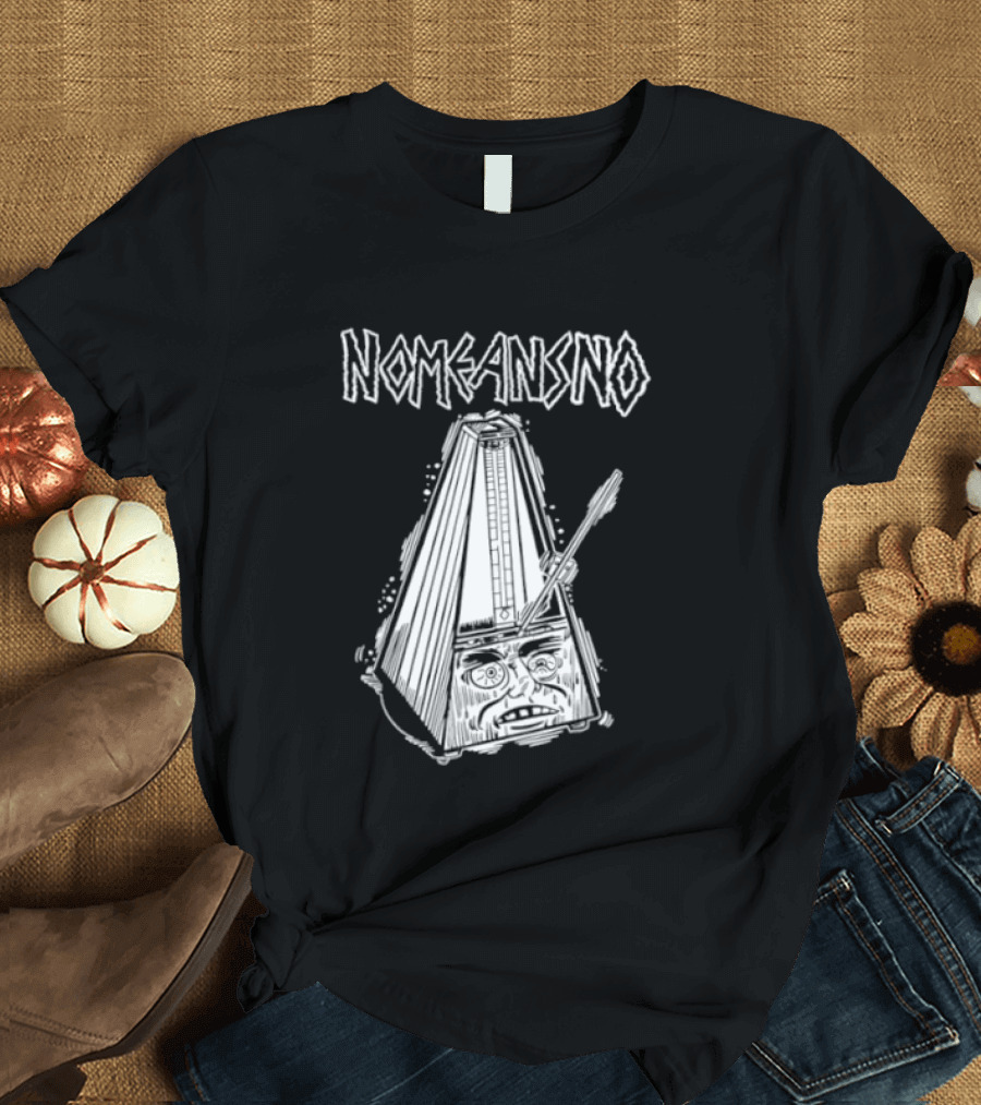 Nomeansno Distressed Metronome Face T-Shirt