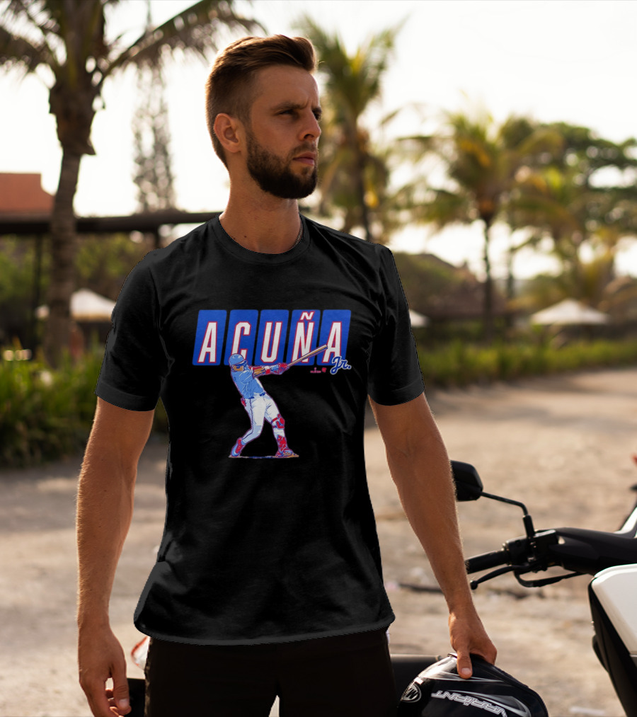 ATL Ronald Acuña Jr Slugger Swing Action T-Shirt