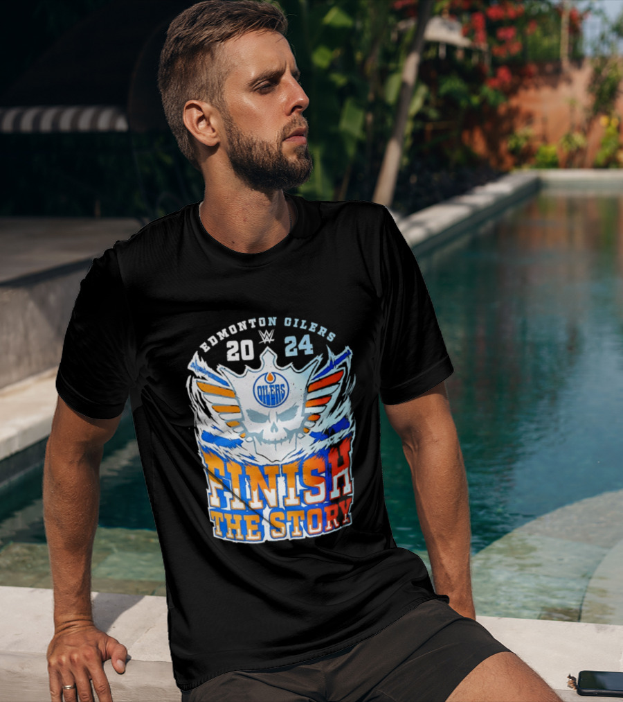 Edmonton Oilers Cody Rhodes Finish The Story 2024 T-Shirt