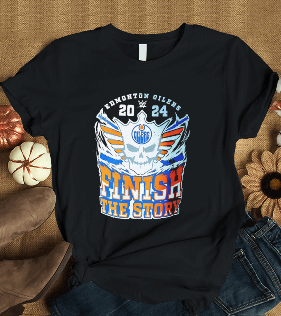 Edmonton Oilers Cody Rhodes Finish The Story 2024 T-Shirt