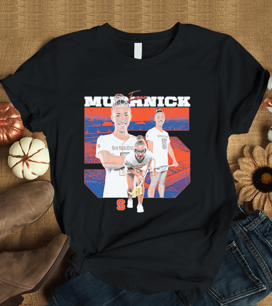 Emma Muchnick Syracuse Lacrosse Orange NCAA Number 5 T-Shirt