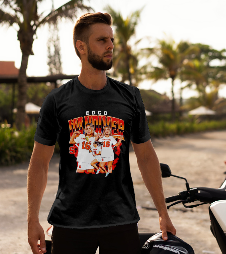 Coco Vandiver Syracuse Orange Lacrosse Number 16 T-Shirt