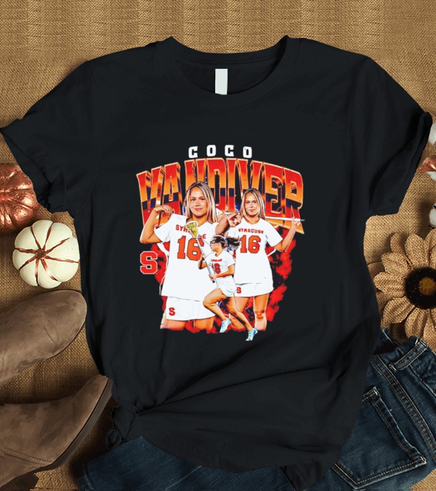 Coco Vandiver Syracuse Orange Lacrosse Number 16 T-Shirt
