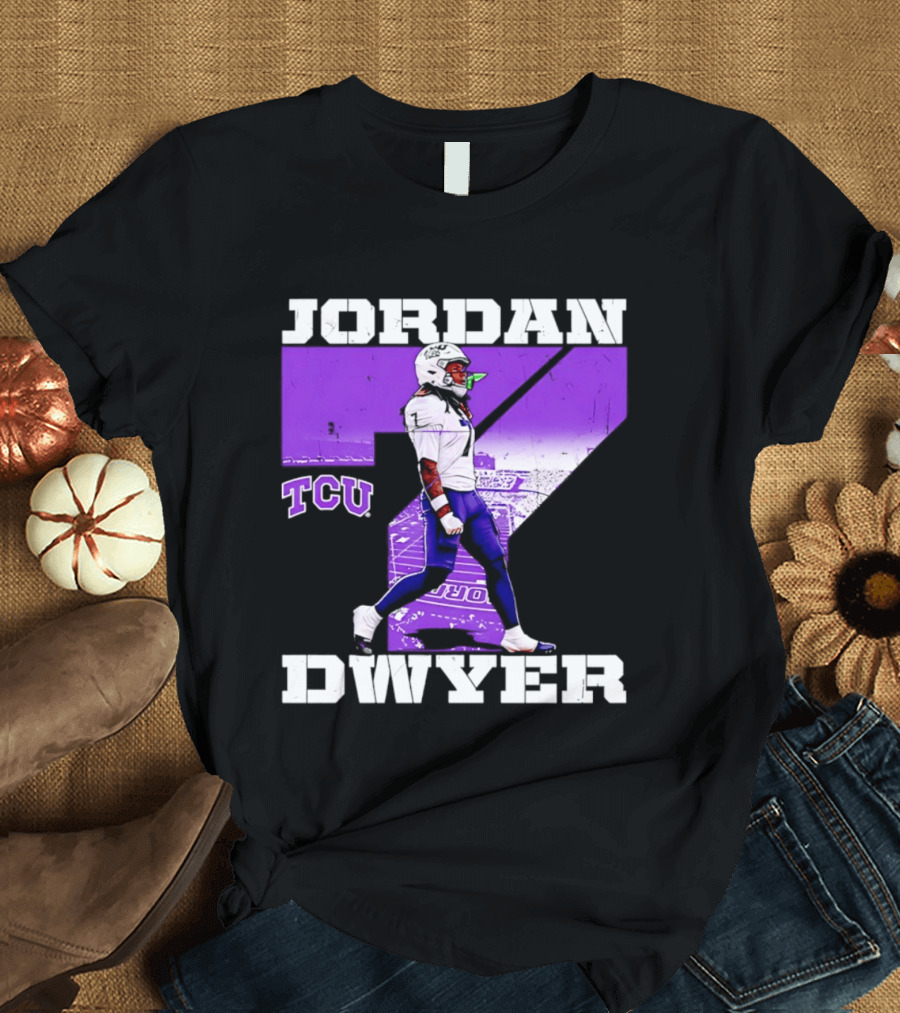 TCU Horned Frogs Football Jordan Dwyer Number 7 T-Shirt