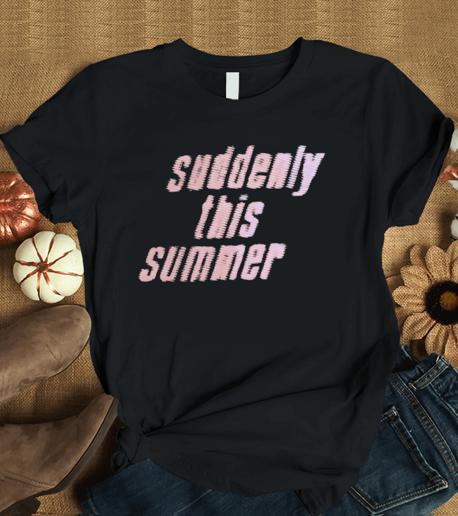 Suddenly This Summer Retro Vibe Pink T-Shirt