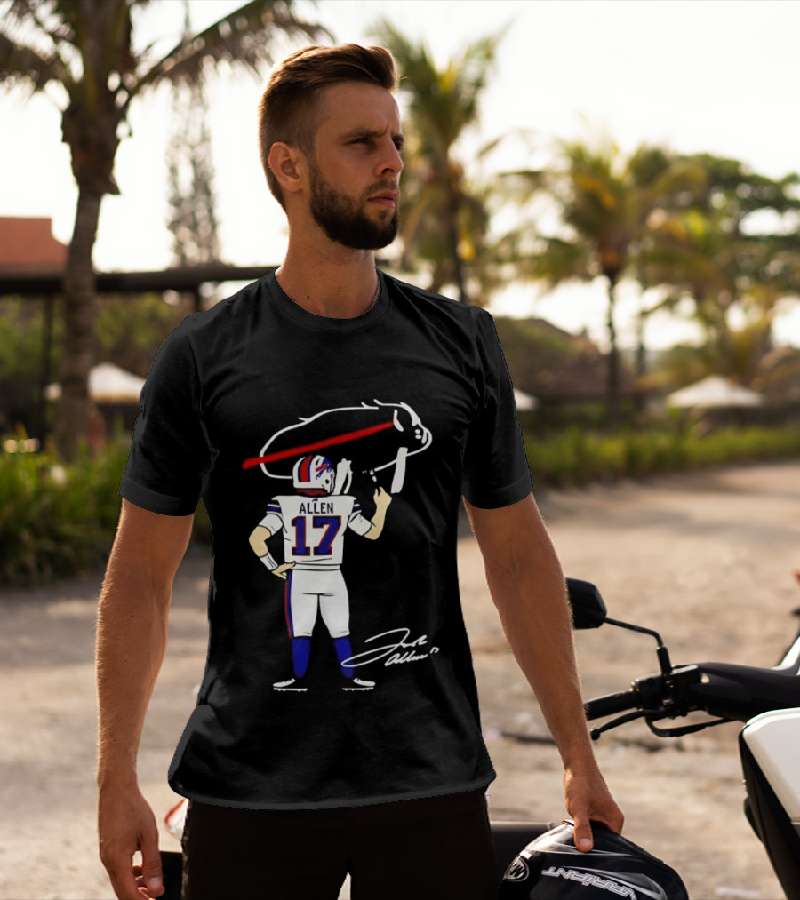 Josh Allen Buffalo Bills Number 17 Prepping For The Season T-Shirt