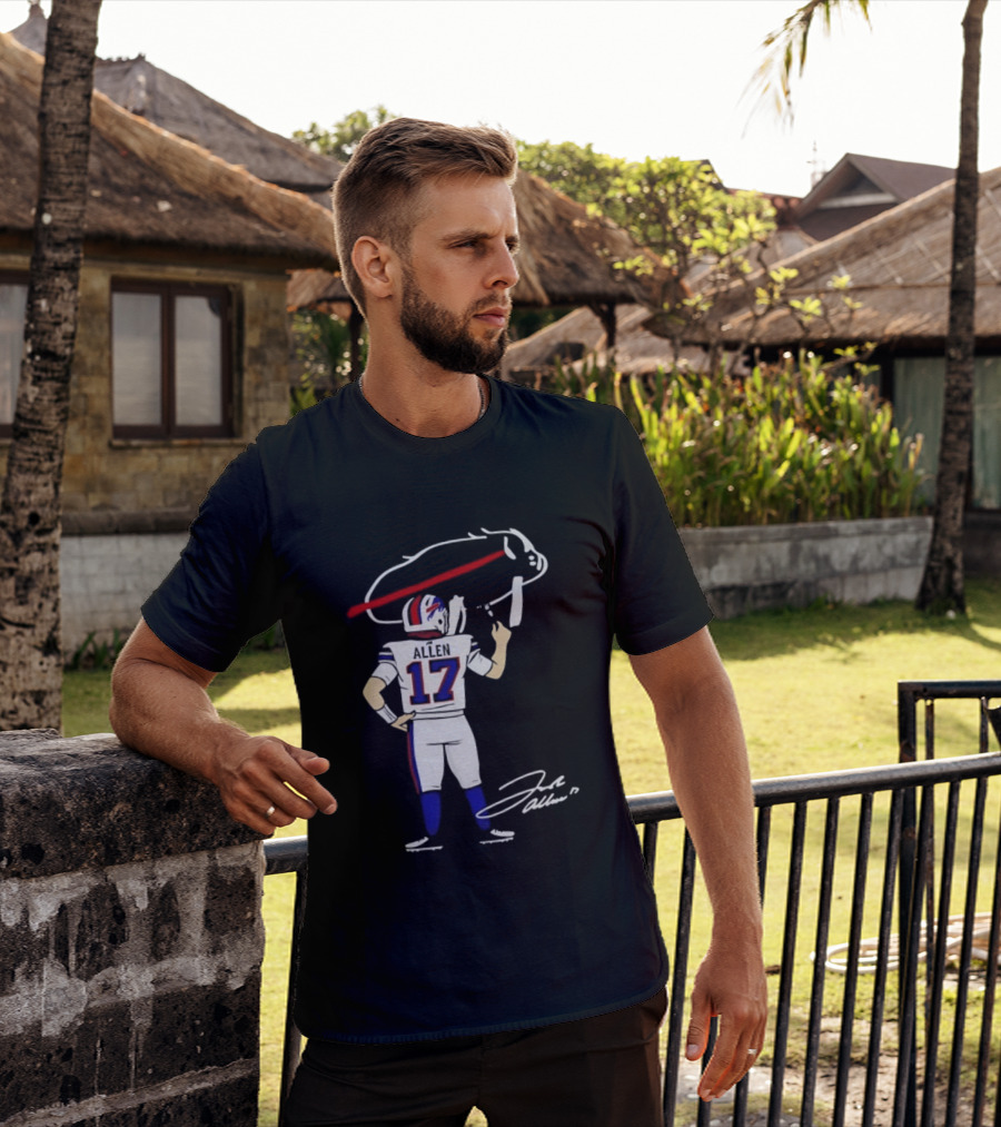 Josh Allen Buffalo Bills Number 17 Prepping For The Season T-Shirt