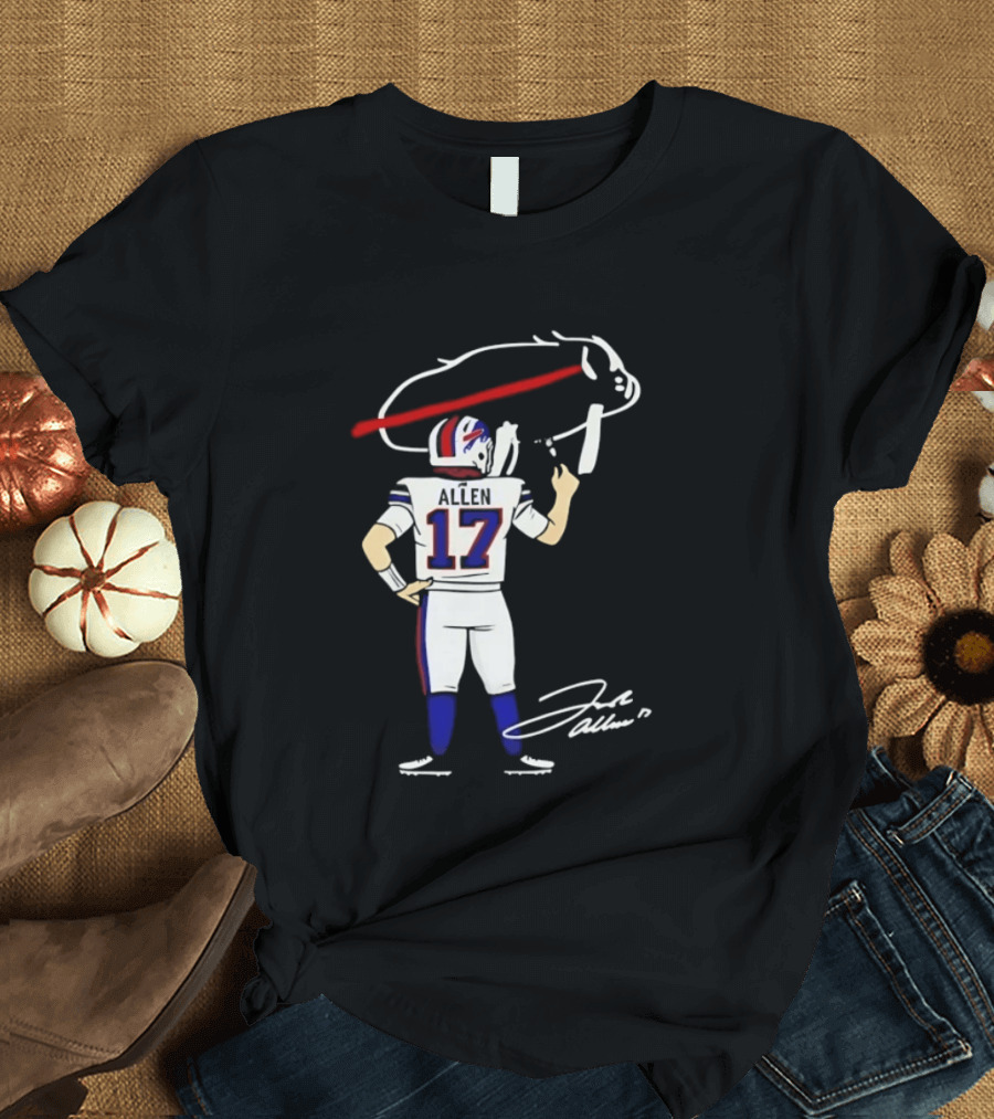 Josh Allen Buffalo Bills Number 17 Prepping For The Season T-Shirt