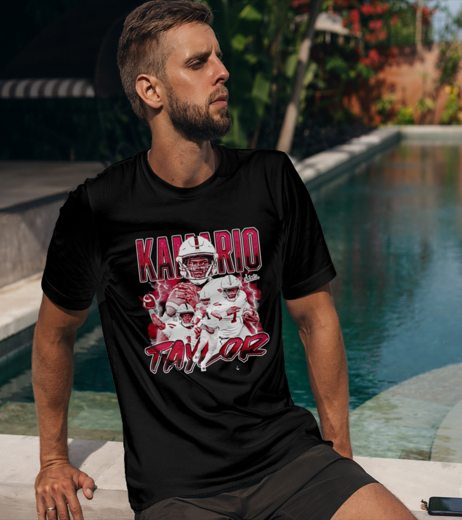 Mississippi State Bulldogs KaMario Taylor Number 1 Football State T-Shirt