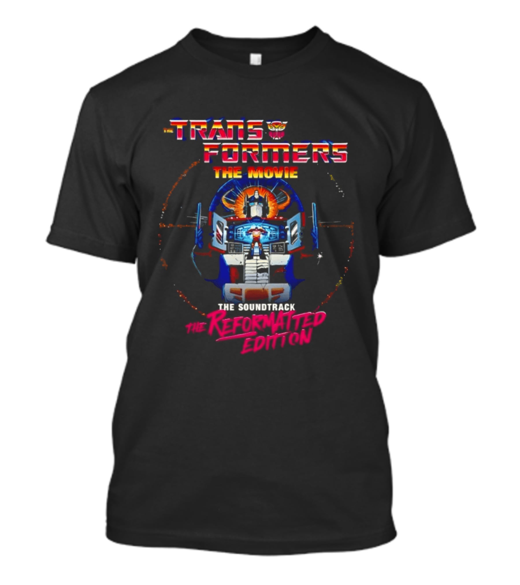 Transformers The Movie Soundtrack The Reformatted Edition Optimus Prime T-Shirt
