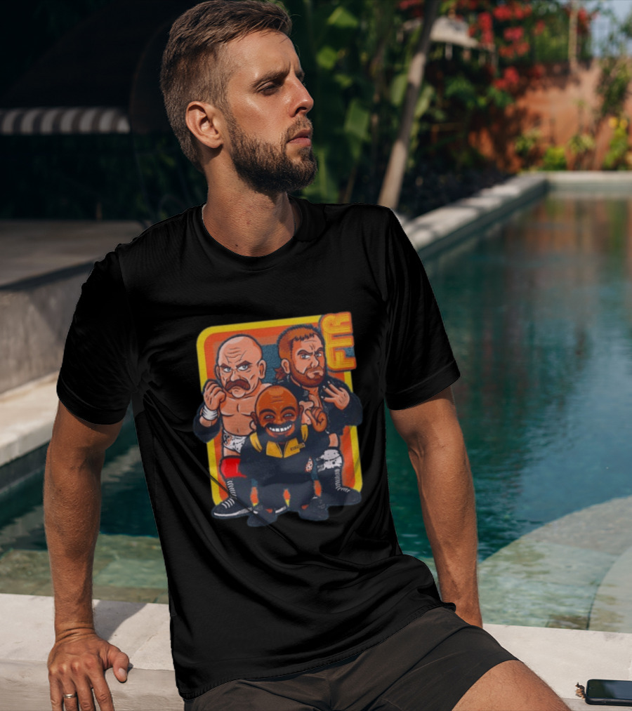FTR And Stokely Hathaway Cartoon Characters Wrestlers T-Shirt