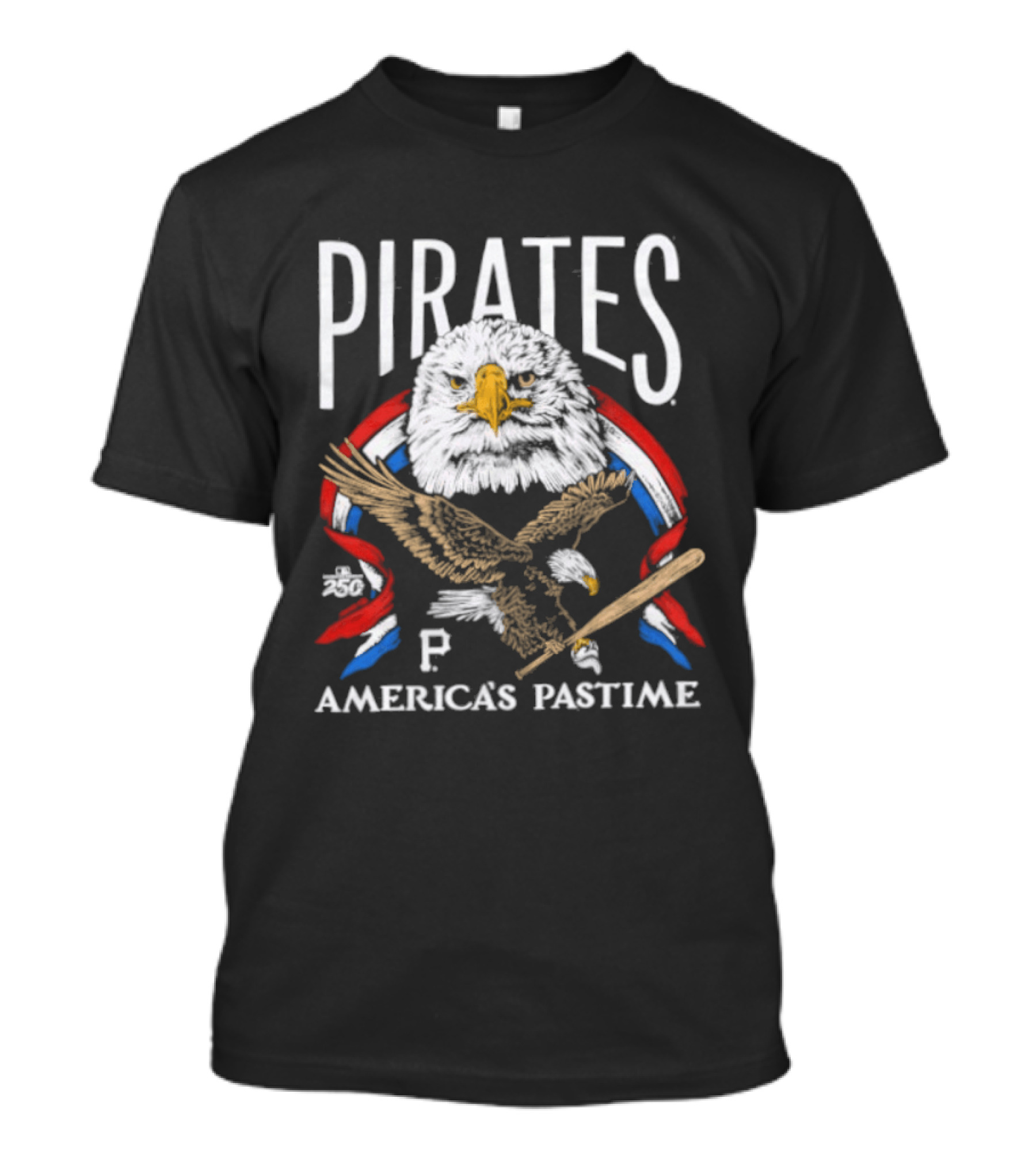 Pittsburgh Pirates America's Pastime Bald Eagle Celebration 250th Anniversary T-Shirt