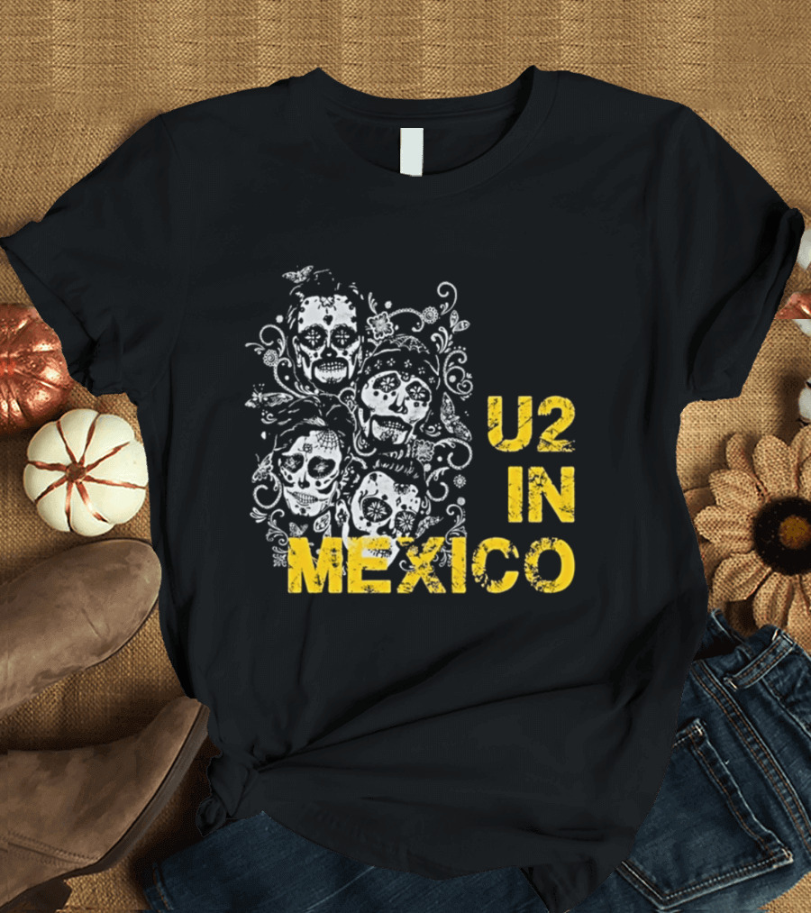 U2 In Mexico Day Of The Dead Skeleton T-Shirt