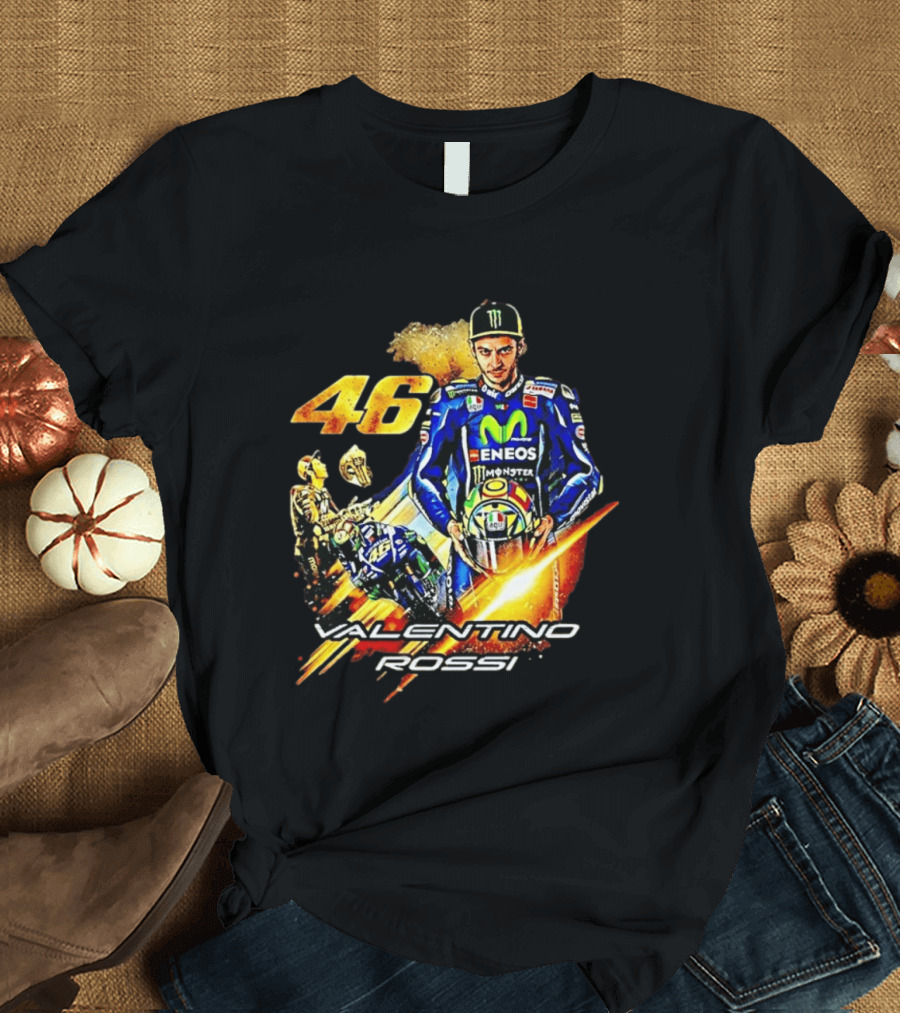 Valentino Rossi 46 MotoGP Eneco Monster Racing Legend T-Shirt