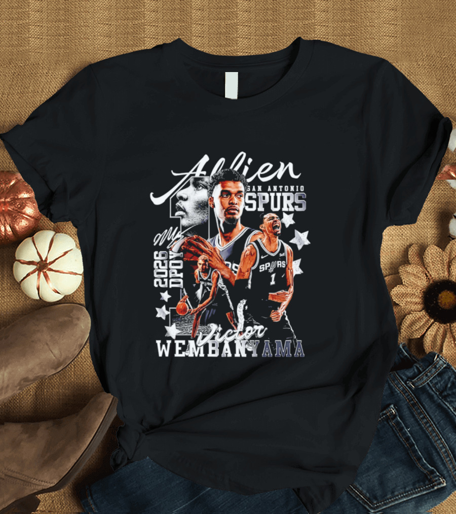 Victor Wembanyama Alien San Antonio Spurs 2026 DPOY T-Shirt
