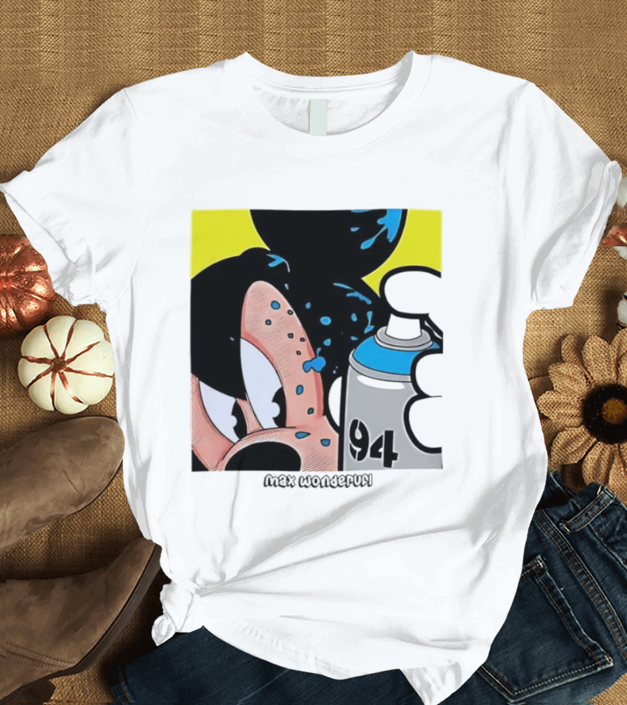 Mickey Mouse Disney Wonderful 84 Spray Paint T-Shirt