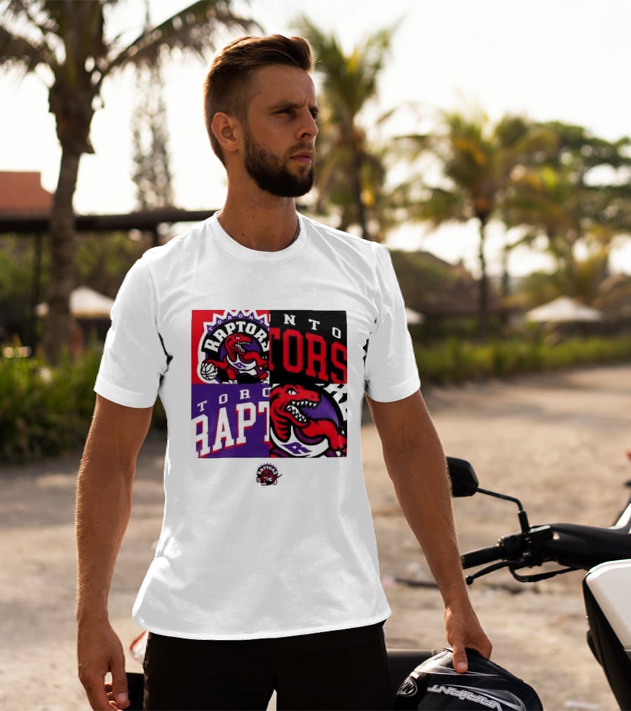 Toronto Raptors NBA Block Team Logo Graphic Raptors Basketball T-Shirt