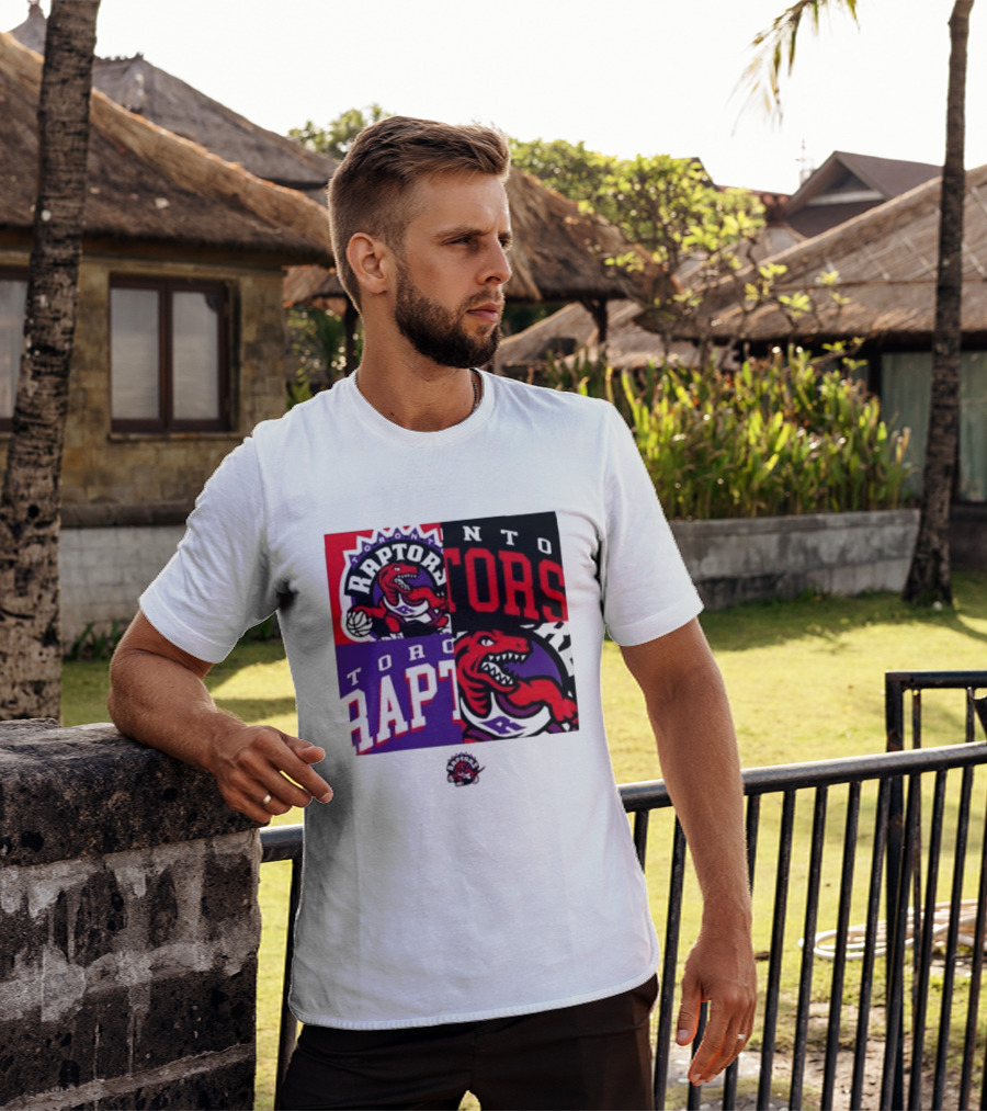 Toronto Raptors NBA Block Team Logo Graphic Raptors Basketball T-Shirt