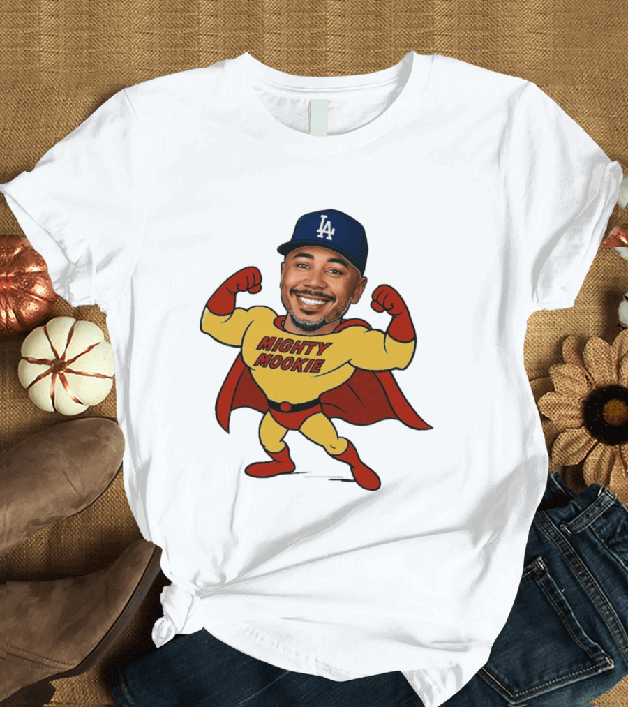Mookie Betts Los Angeles Dodgers Mighty Mookie Superman T-Shirt