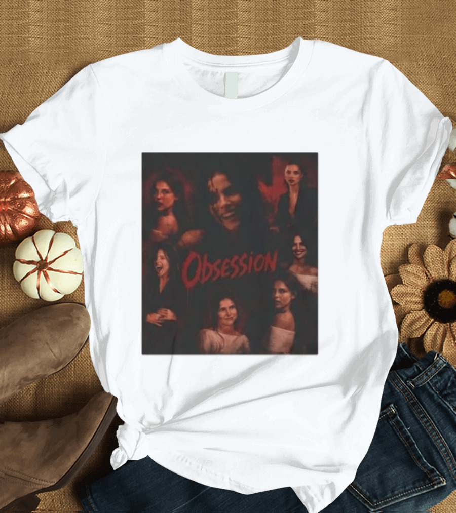 Obsession Nikki Multiple Expressions Dark Red Portraits T-Shirt