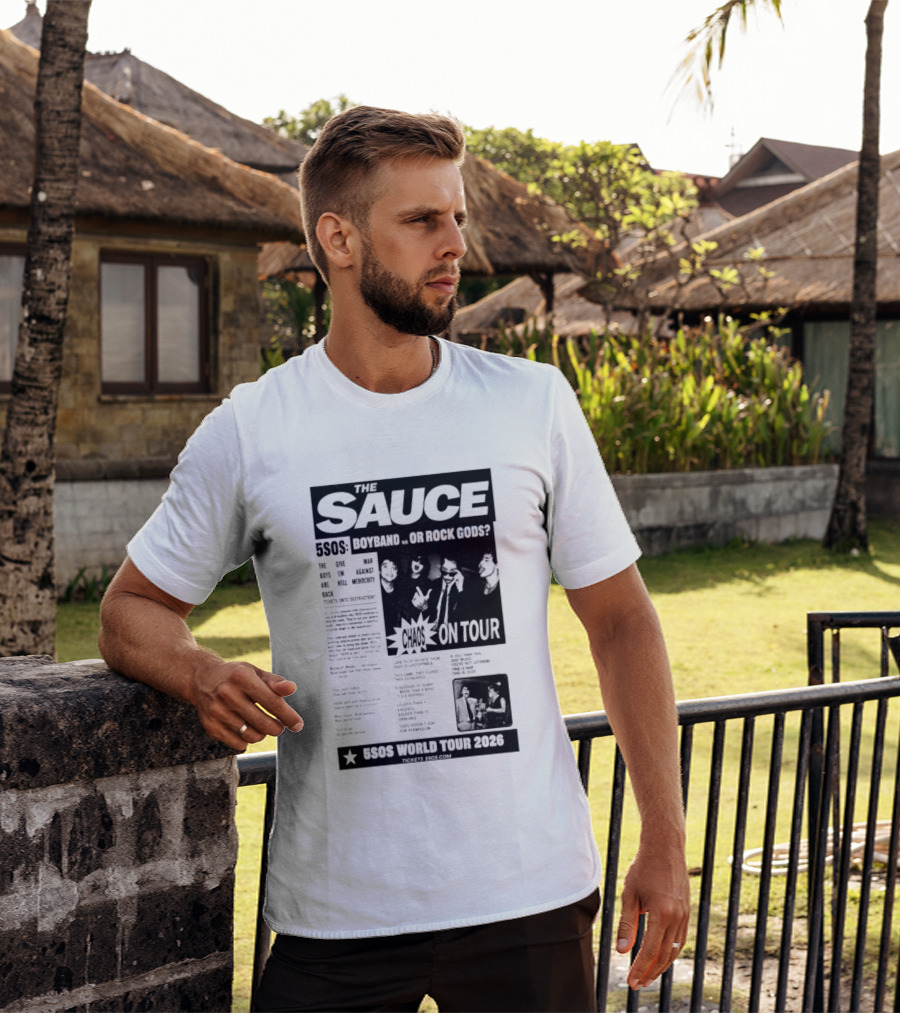 The Sauce 5SOS Chaos On Tour 5 Seconds Of Summer World Tour 2026 T-Shirt