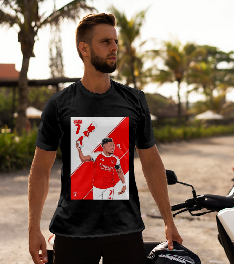 Arsenal F.C. Bukayo Saka 7 Starboy Emirates Fly Better T-Shirt