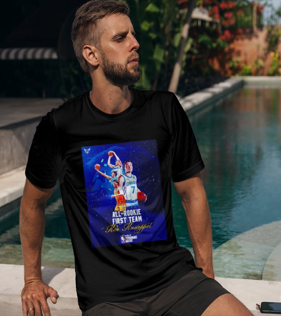 Kon Knueppel Charlotte Hornets All Rookie First Team NBA Performance Awards T-Shirt