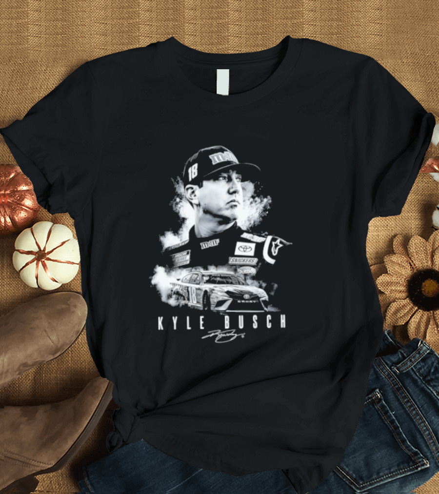 Kyle Busch 1985 2026 Forever Rowdy Racing Champion T-Shirt