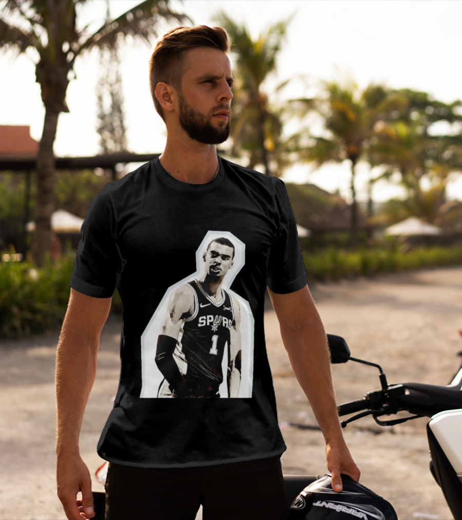 Victor Wembanyama Spurs Number 1 Basketball Jersey T-Shirt