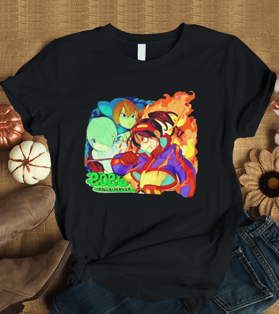 Snake Dragon 2020 Anime Group Denver Flaming Warrior T-Shirt
