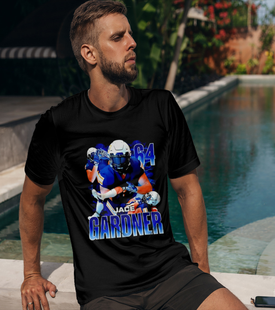 Jace Gardner 64 Football Lightning Sports T-Shirt