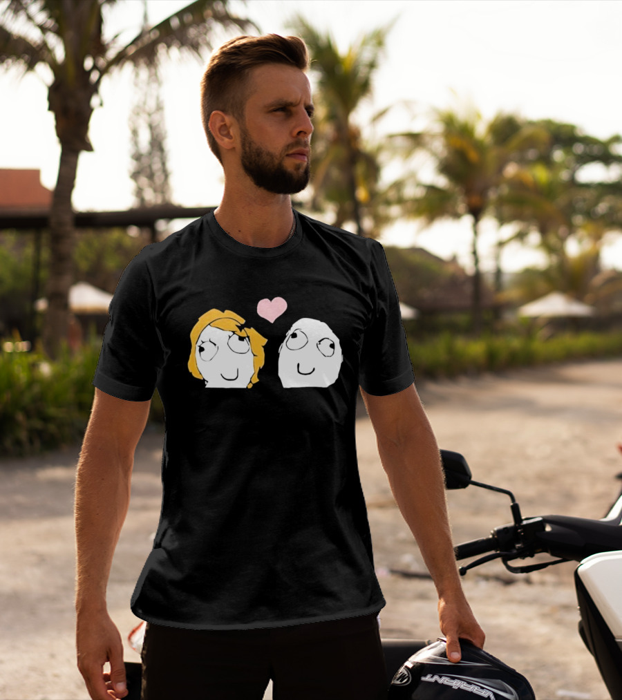 Derp Derpina Heart Rage Comic 2026 T-Shirt