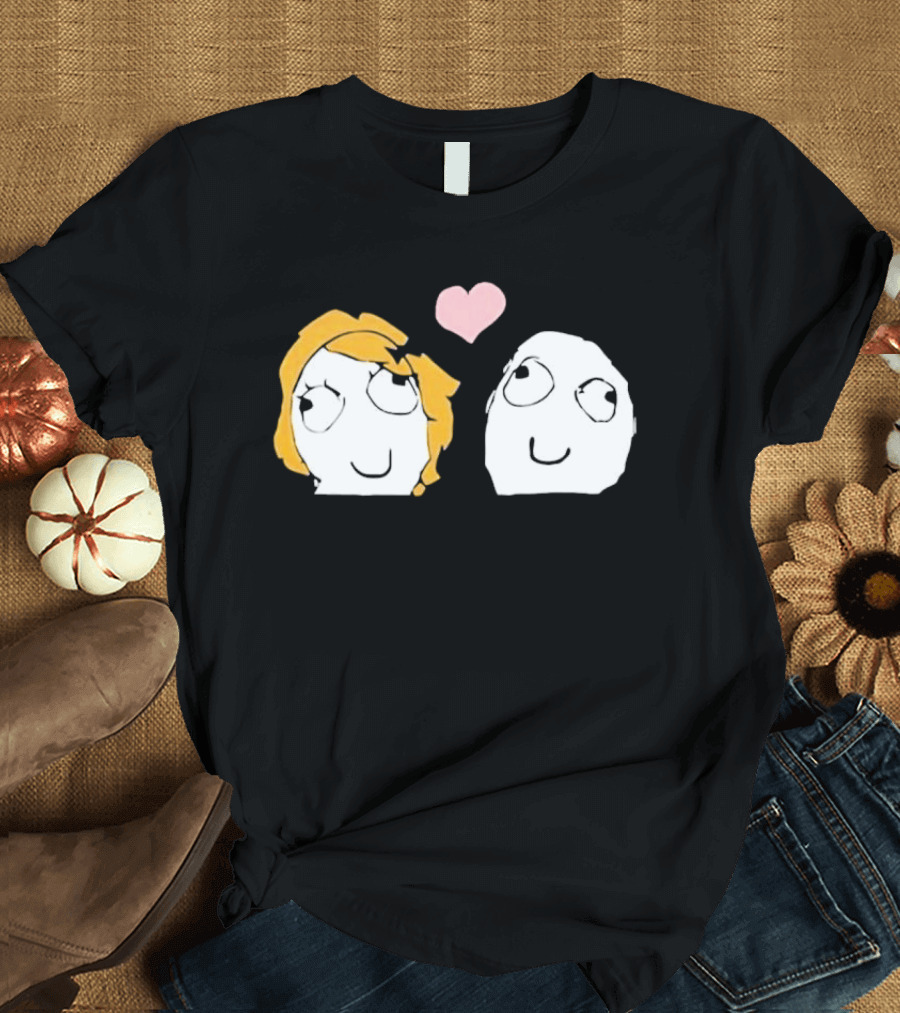 Derp Derpina Heart Rage Comic 2026 T-Shirt
