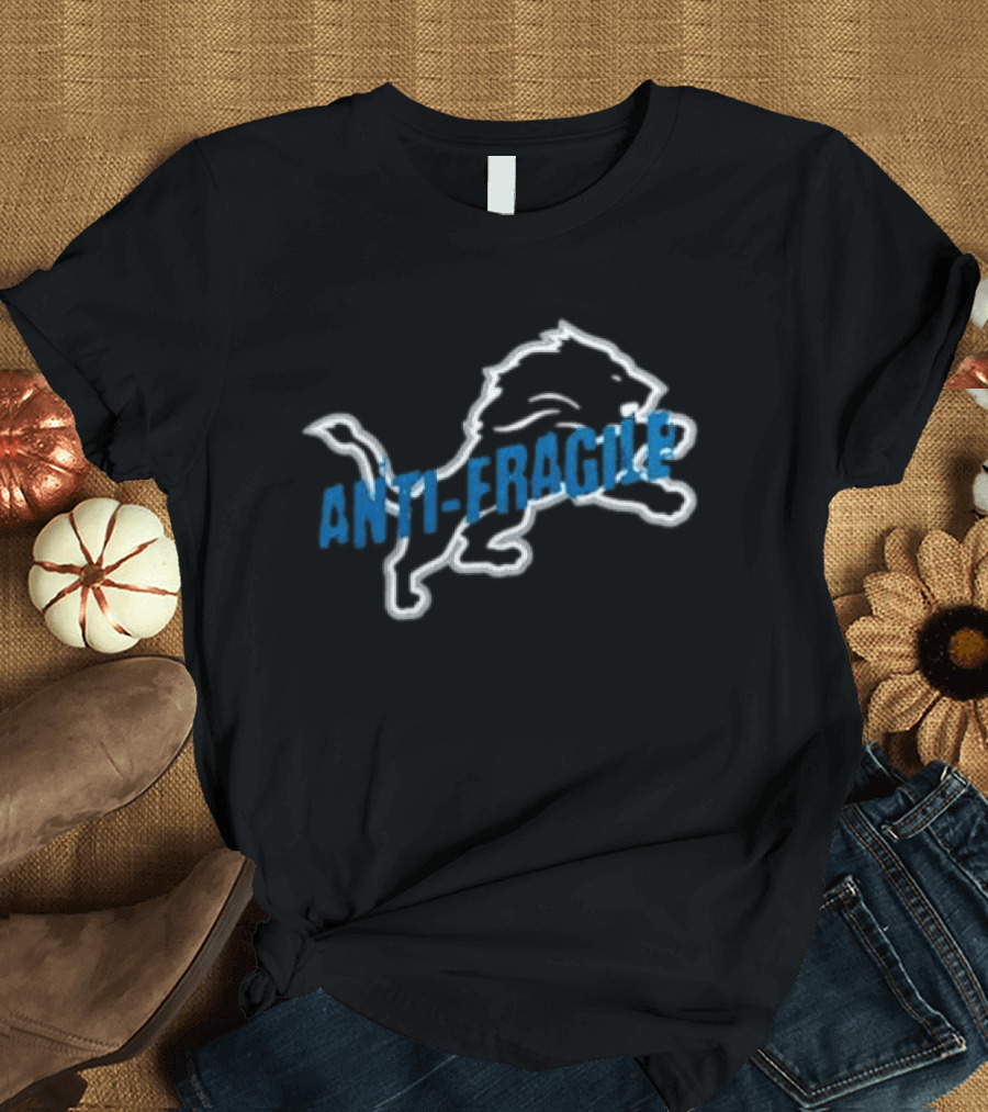 Detroit Lions Anti Fragile Jack Campbell Linebacker Collaboration T-Shirt