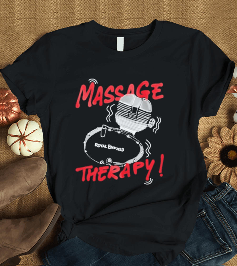 Srinivas Ganesh Royal Enfield Massage Therapy T-Shirt