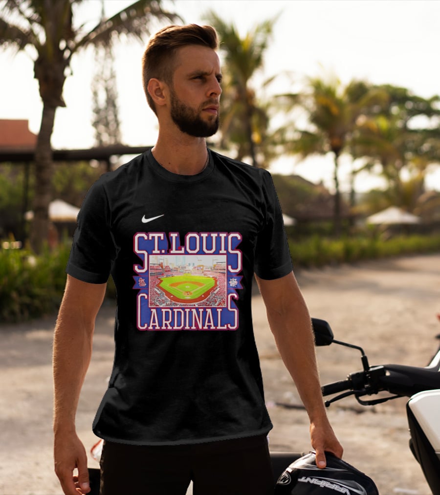 St. Louis Cardinals Baseball Stadium Nike MLB T-Shirt