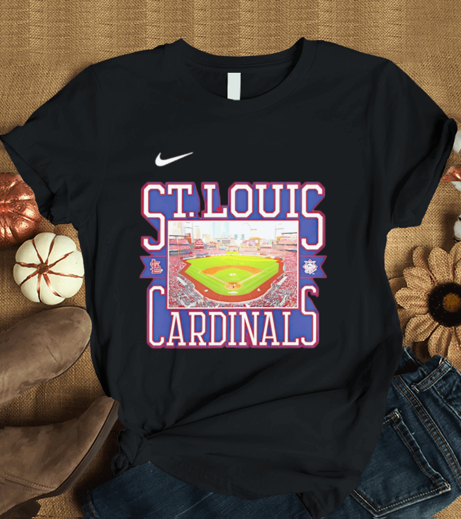 St. Louis Cardinals Baseball Stadium Nike MLB T-Shirt