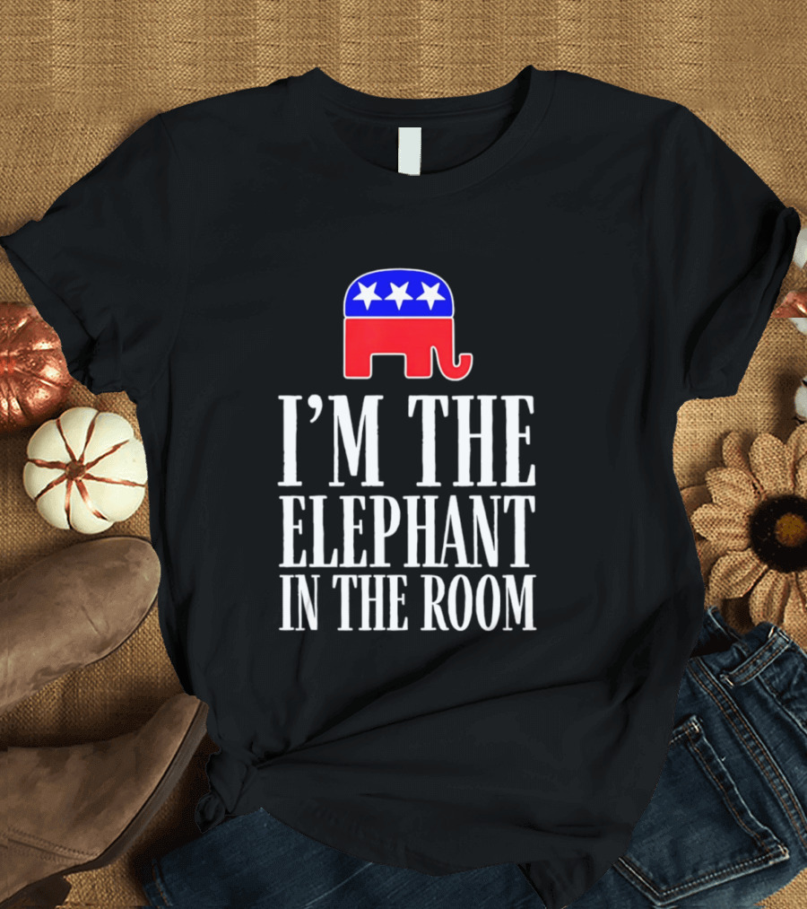 I'm The Elephant In The Room Republican Party Symbol Stars T-Shirt