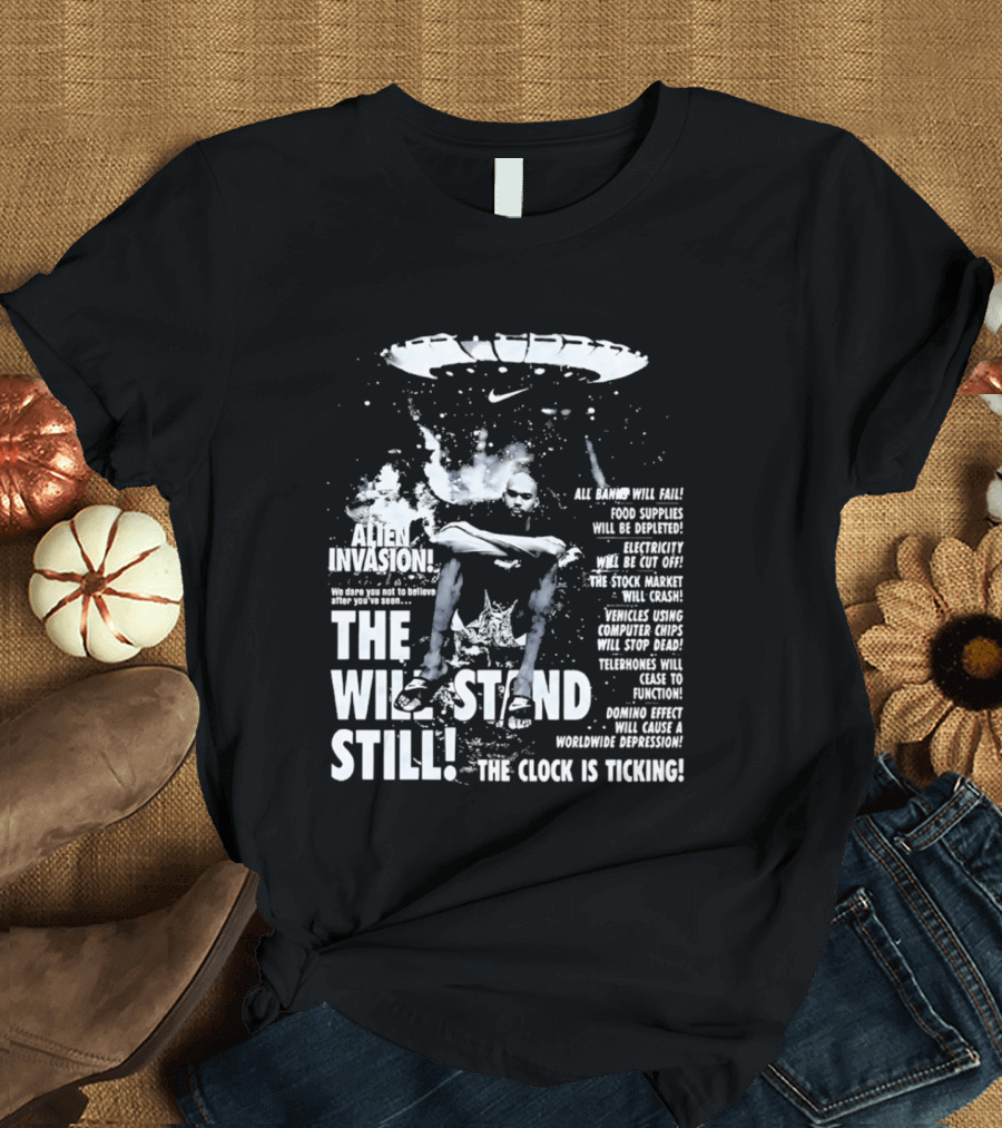 Victor Wembanyama San Antonio Spurs Alien Invasion The Will Stand Still The Is Ticking T-Shirt