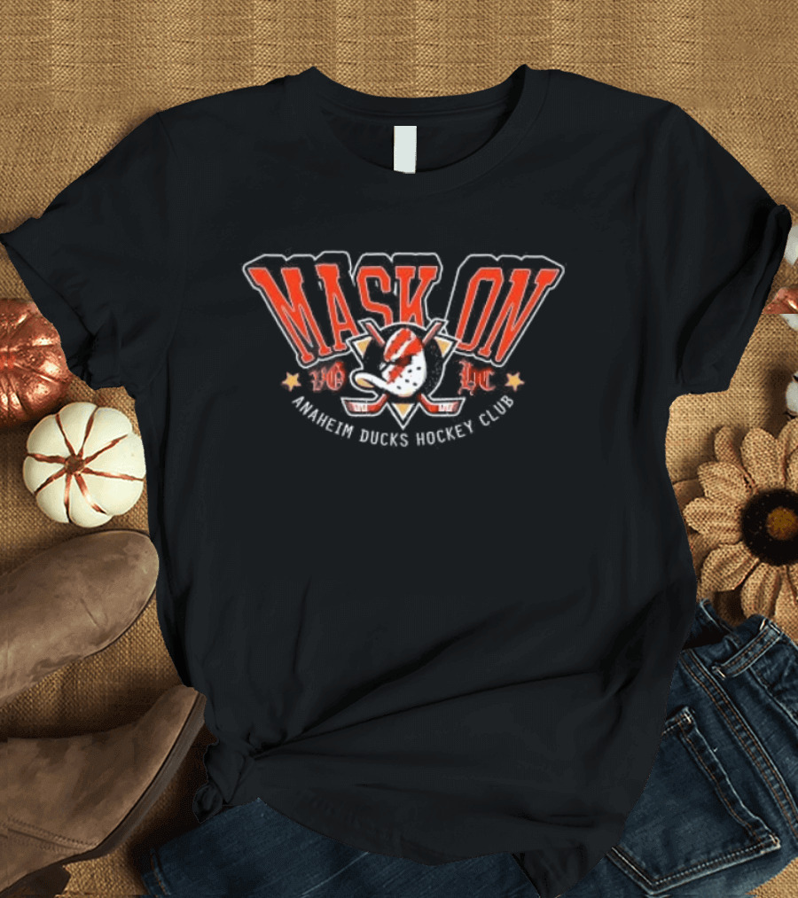 Mask On All Day Everyday Anaheim Ducks Hockey Club T-Shirt
