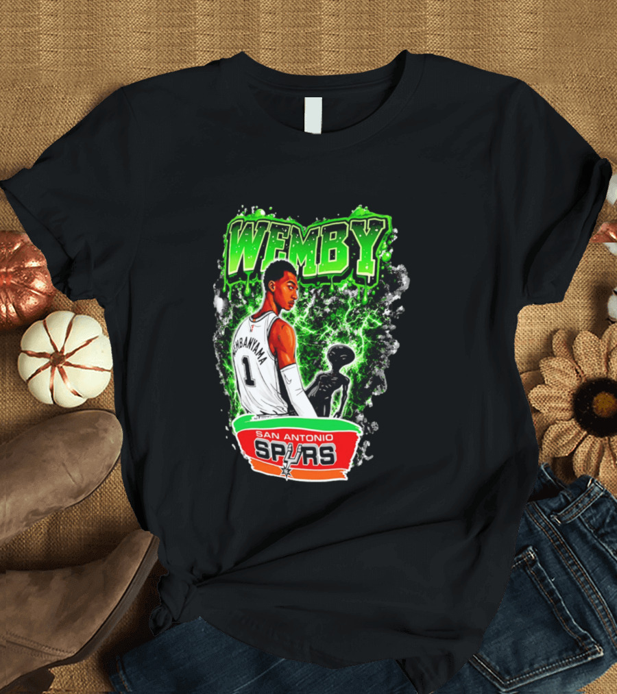Wemby Victor Wembanyama San Antonio Spurs Alien T-Shirt