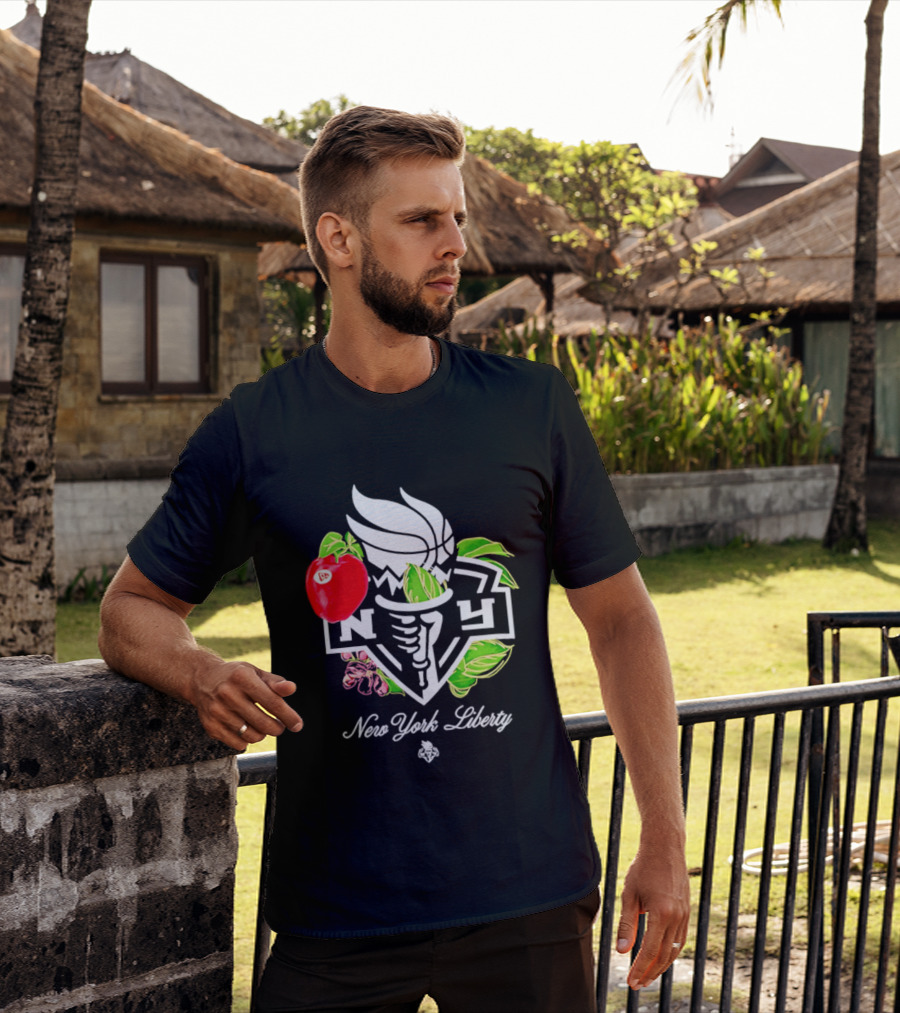 New York Liberty Floral Fruit Capsule Collection T-Shirt