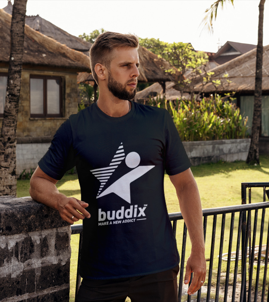 Buddix Make A New Addict Star And Sphere T-Shirt