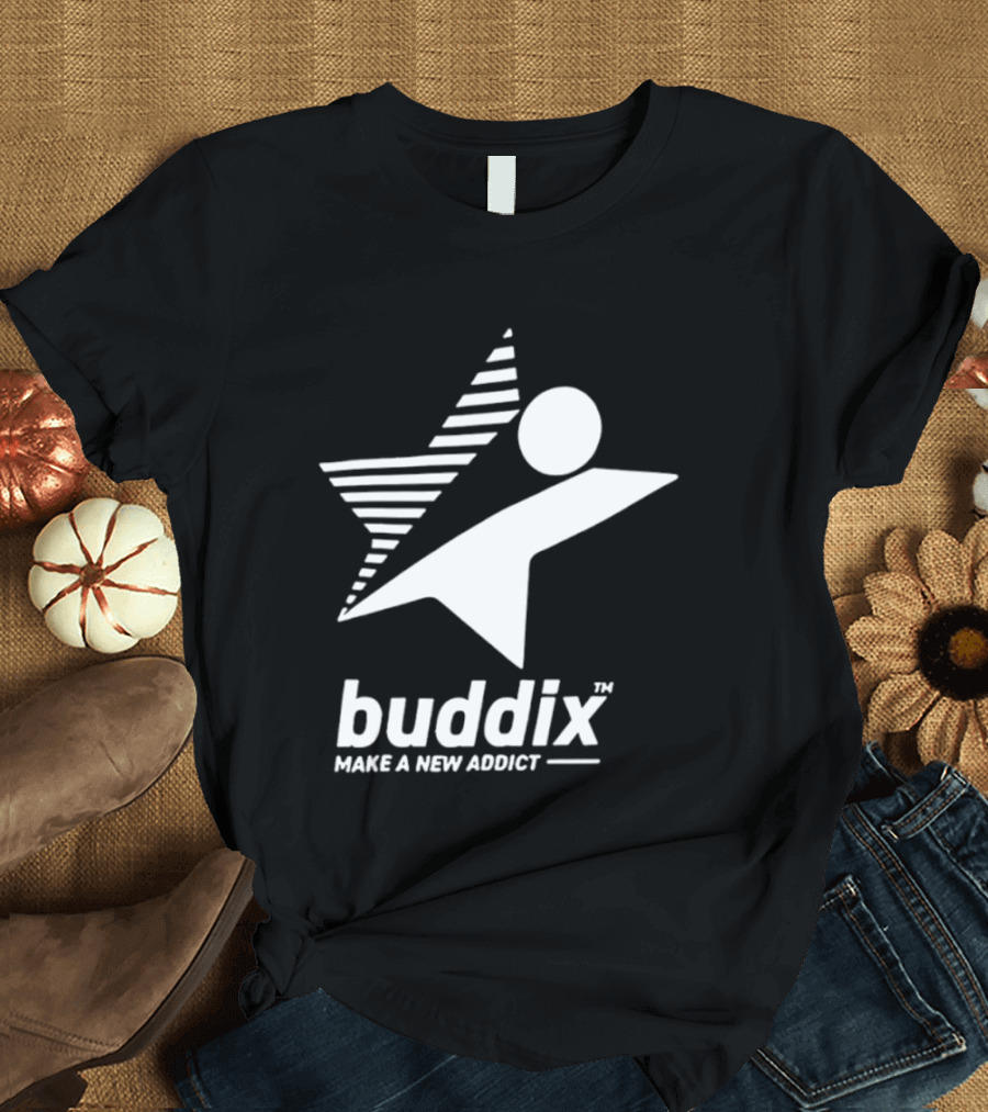 Buddix Make A New Addict Star And Sphere T-Shirt