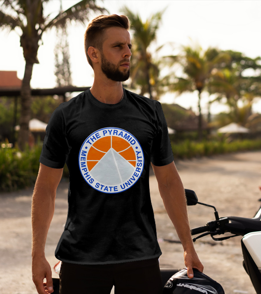The Pyramid Memphis State University Basketball T-Shirt