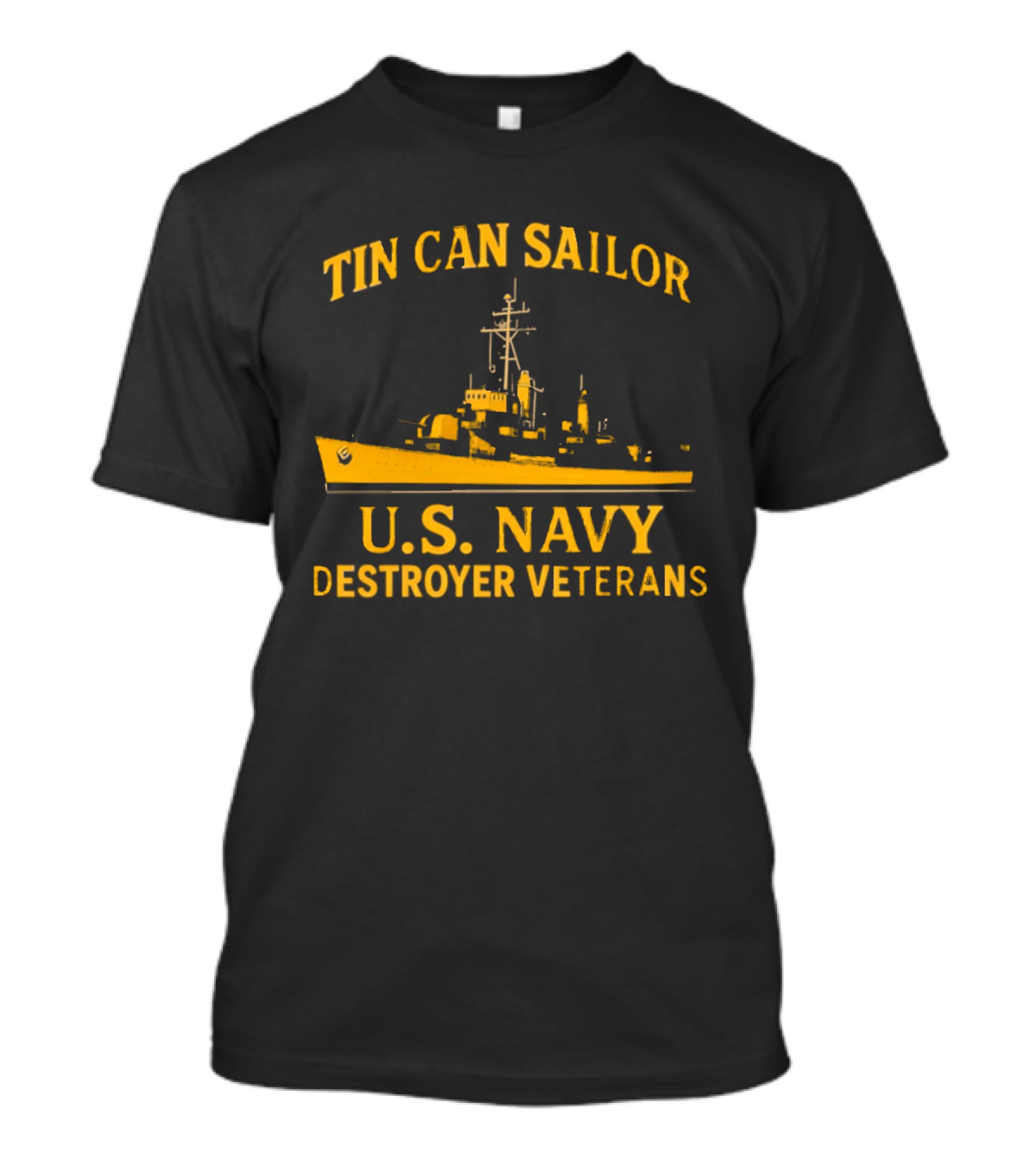 Tin Can Sailor U.S. Navy Destroyer Veterans T-Shirt