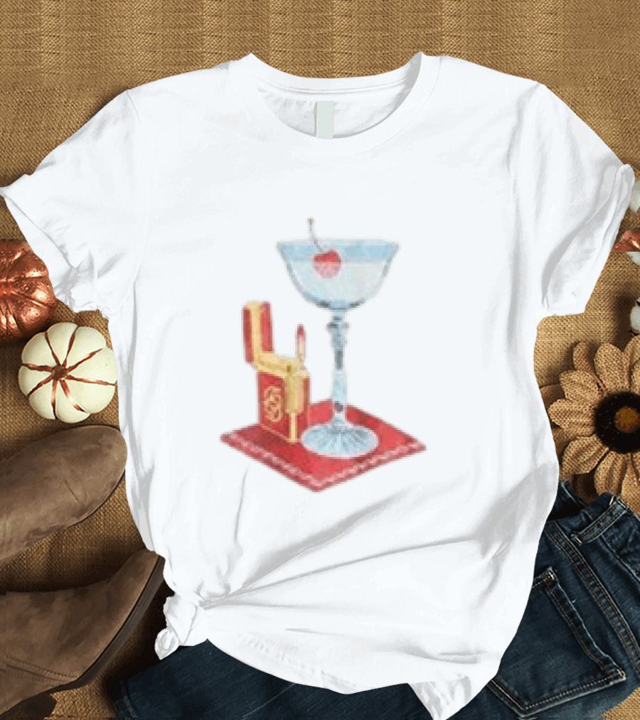 Adrien Rabiot Drole De Monsieur Martini Cocktail With Lighter T-Shirt