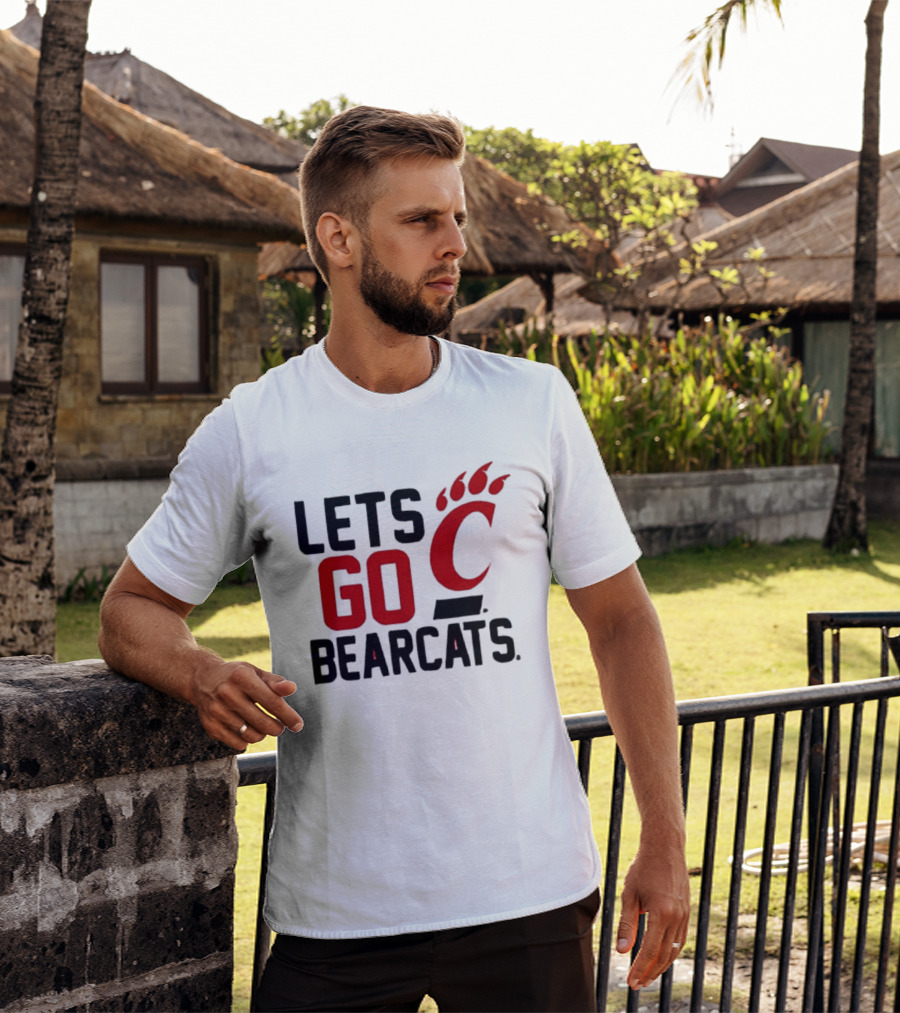 University Of Cincinnati Let's Go Bearcats NCAA Team Spirit T-Shirt
