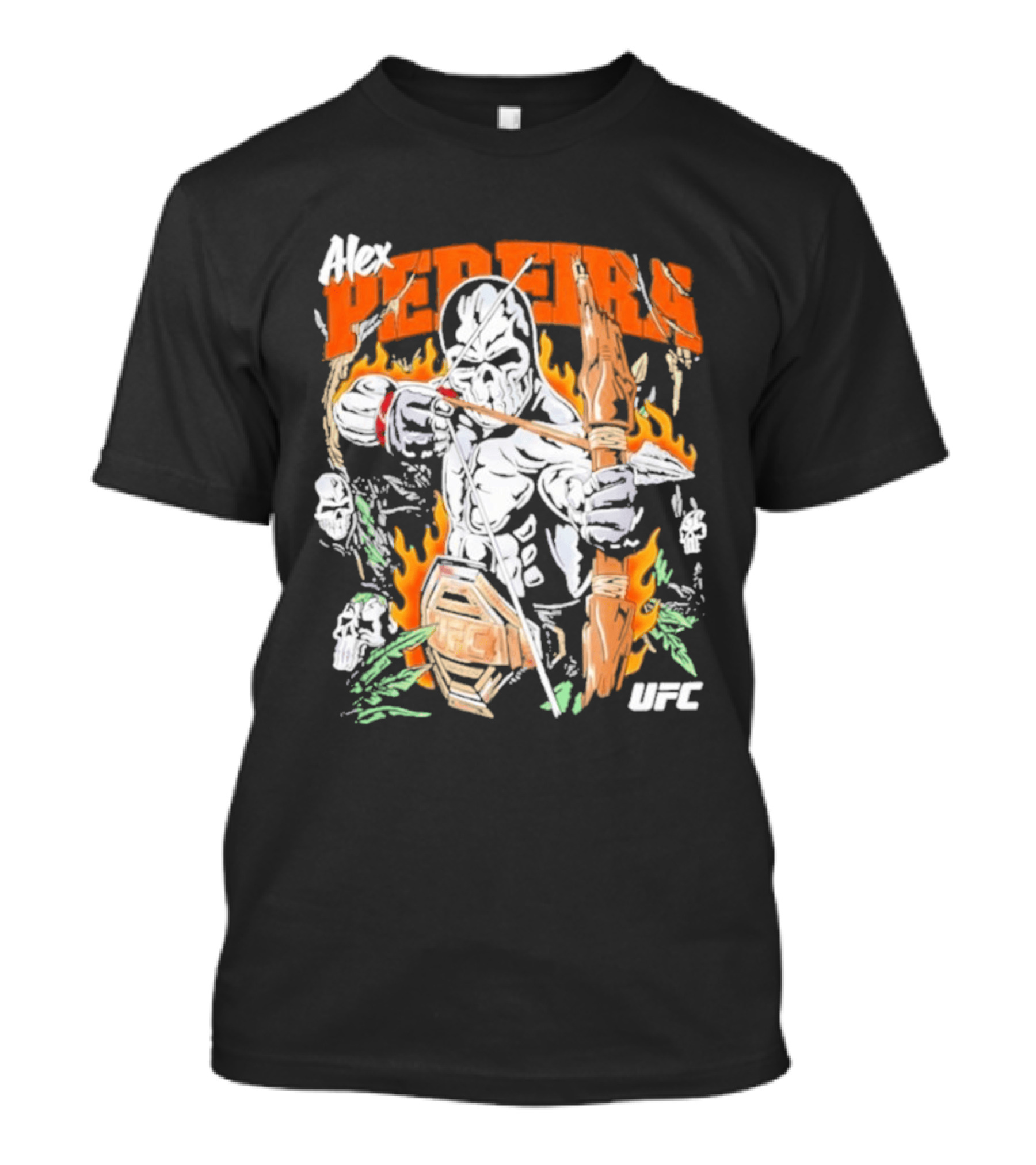 Alex Pereira Poatan UFC Warrior Lotas Brand Archery Flames T-Shirt
