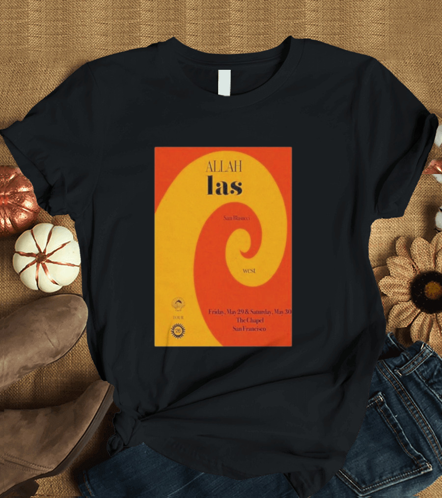Allah Las Sam Blasucci The Chapel San Francisco May 29 30 2026 Tour West T-Shirt